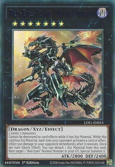 Red-Eyes Flare Metal Dragon - Blue
