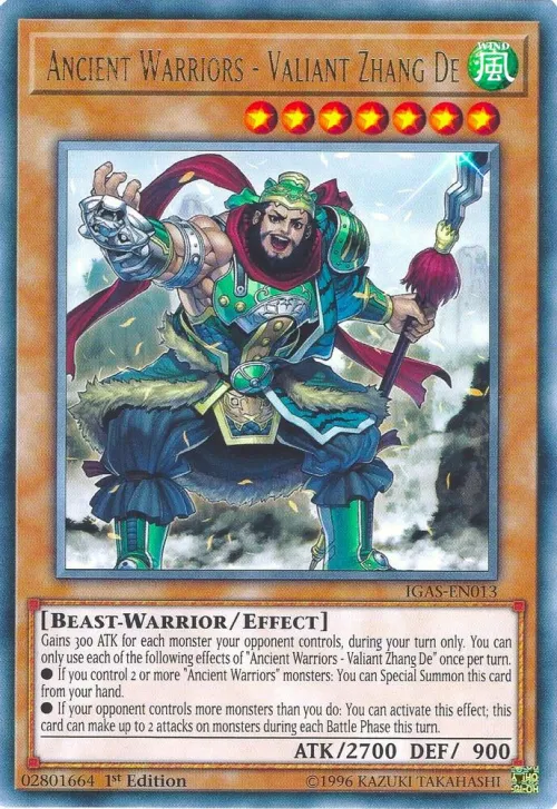 Ancient Warriors - Valiant Zhang De - Unlimited