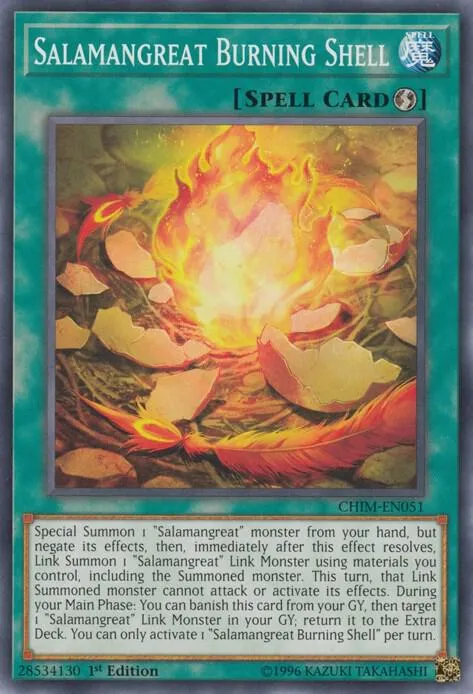 Salamangreat Burning Shell - 1st Edition
