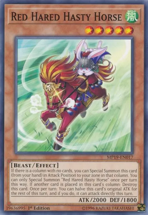 Red Hared Hasty Horse - 1st Edition