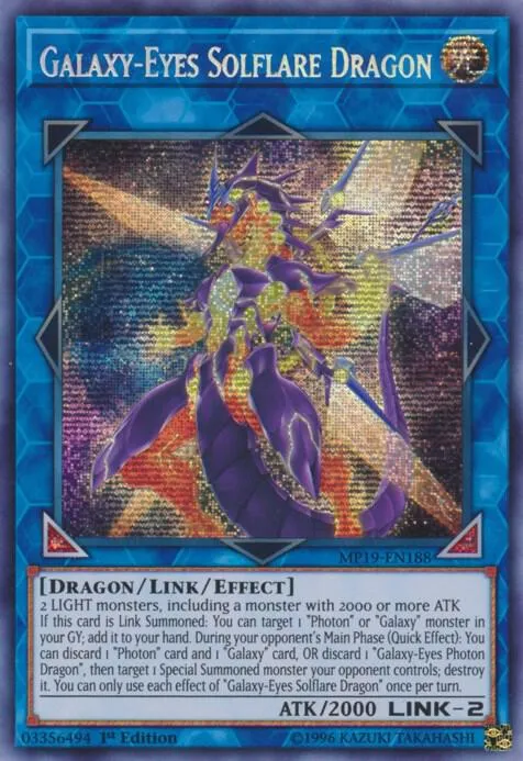 Galaxy-Eyes Solflare Dragon - 1st Edition