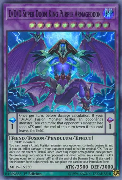 D/D/D Super Doom King Purple Armageddon - 1st Edition