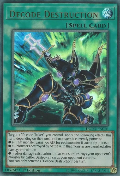 Decode Destruction - 1st Edition