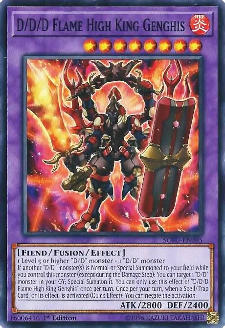 D/D/D Flame High King Genghis - 1st Edition