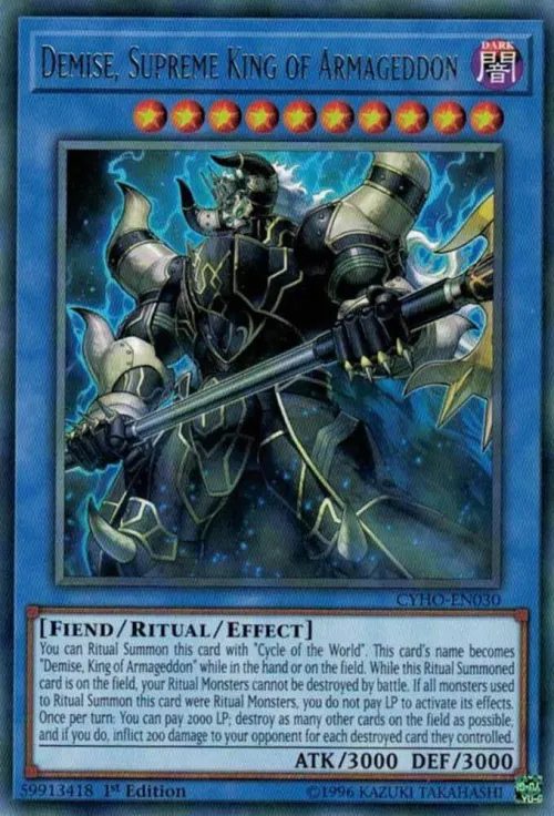 Demise, Supreme King of Armageddon - 1st Edition