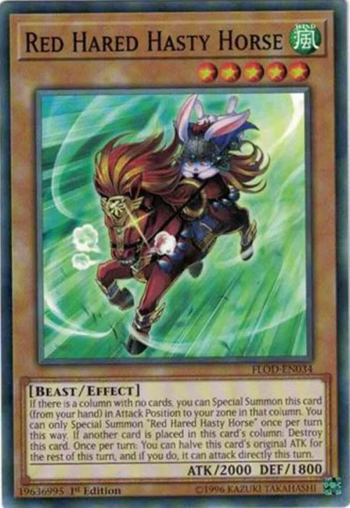 Red Hared Hasty Horse - 1st Edition