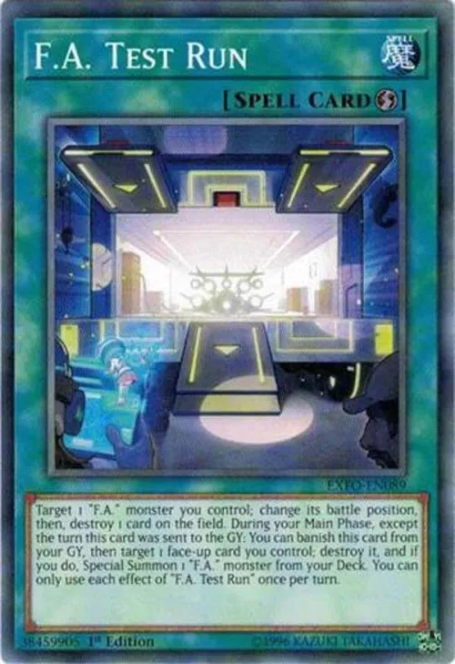 F.A. Test Run - 1st Edition
