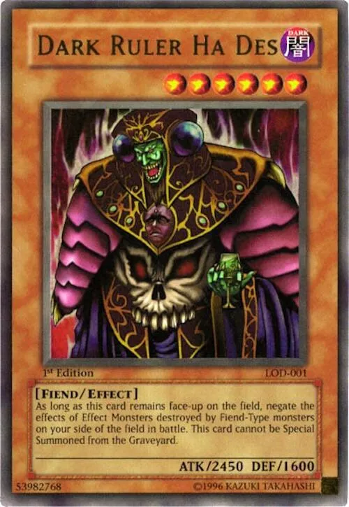 Dark Ruler Ha Des - 1st Edition