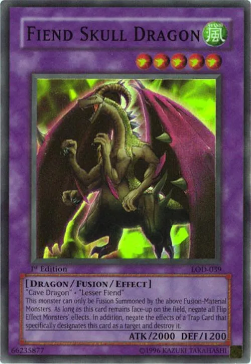 Fiend Skull Dragon - 1st Edition
