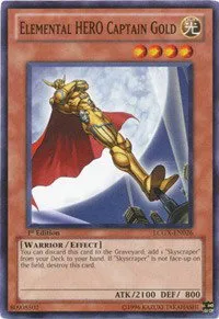 Elemental HERO Captain Gold - 1st Edition