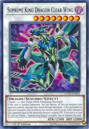 Supreme King Dragon Clear Wing - 1st Edition