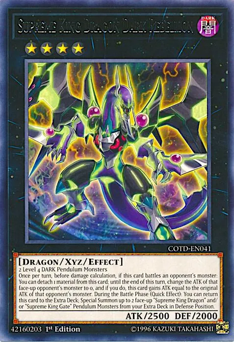 Supreme King Dragon Dark Rebellion - 1st Edition