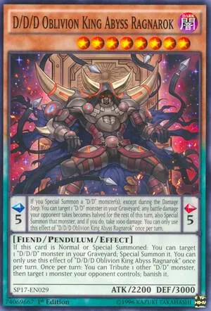 D/D/D Oblivion King Abyss Ragnarok - 1st Edition