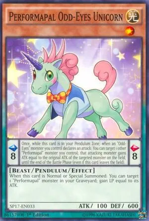 Performapal Odd-Eyes Unicorn - 1st Edition