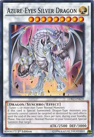Azure-Eyes Silver Dragon - 1st Edition