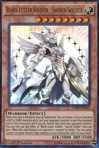 Black Luster Soldier - Sacred Soldier - 1st Edition