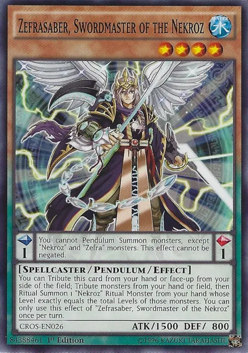 Zefrasaber, Swordmaster of the Nekroz - 1st Edition