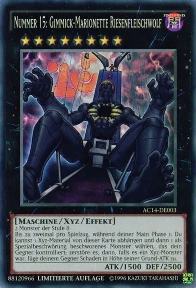 Number 15: Gimmick Puppet Giant Grinder (German) - "Nummer 15: Gimmick-Marionette Riesenfleischwolf"