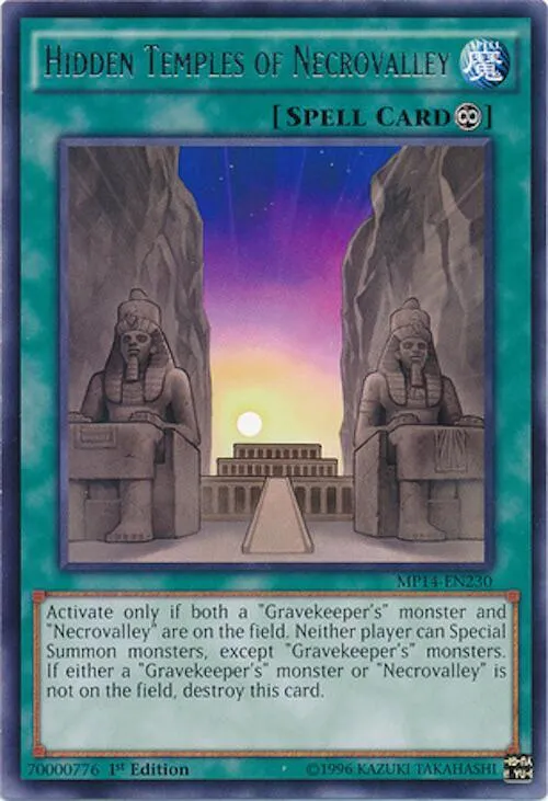 Hidden Temples of Necrovalley - 1st Edition