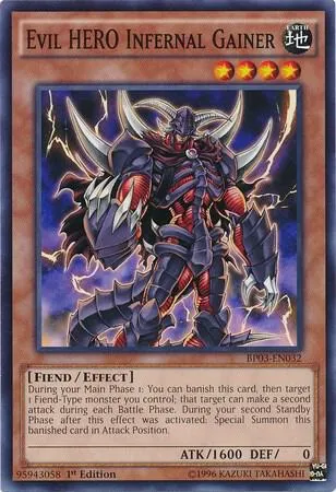 Evil HERO Infernal Gainer - 1st Edition