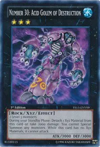 Number 30: Acid Golem of Destruction - 1st Edition