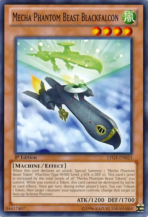 Mecha Phantom Beast Blackfalcon - 1st Edition