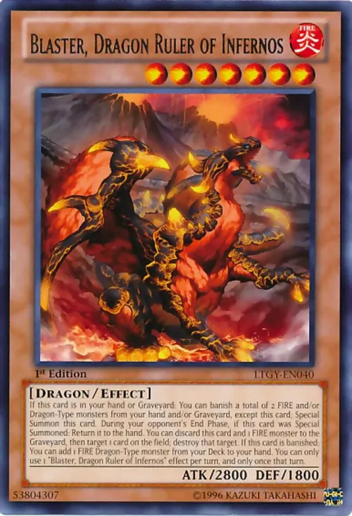 Blaster, Dragon Ruler of Infernos - 1st Edition