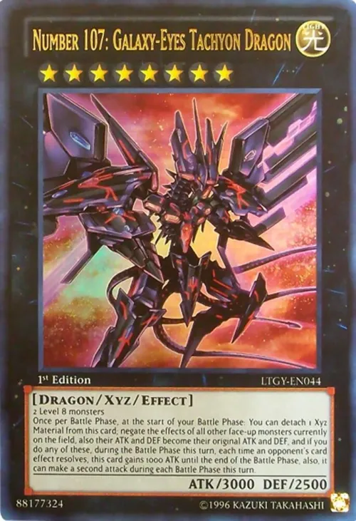 Number 107: Galaxy-Eyes Tachyon Dragon - 1st Edition