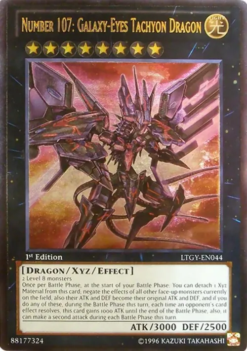 Number 107: Galaxy-Eyes Tachyon Dragon - Utr First Edition