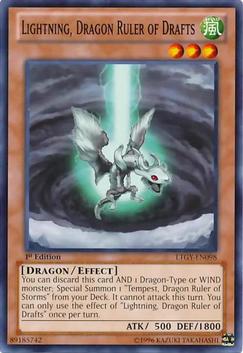 Lightning, Dragon Ruler of Drafts - 1st Edition
