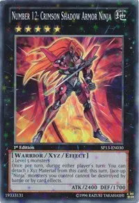 Number 12: Crimson Shadow Armor Ninja - Starfoil Unlimited