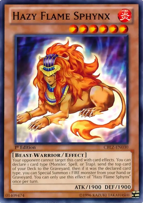 Hazy Flame Sphynx - 1st Edition