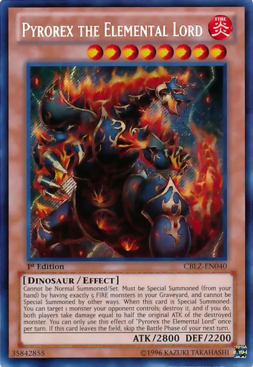 Pyrorex the Elemental Lord - 1st Edition