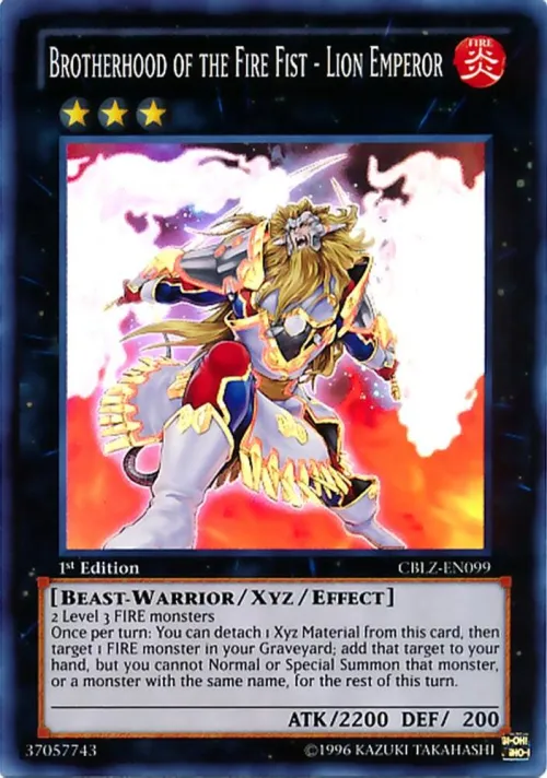 Brotherhood of the Fire Fist - Lion Emperor - 1st Edition