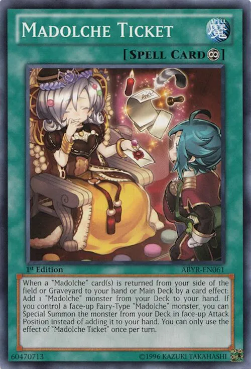 Madolche Ticket - 1st Edition