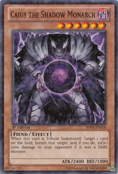 Caius the Shadow Monarch - Starfoil First Edition