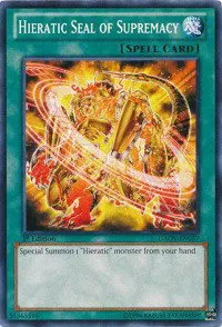 Hieratic Seal of Supremacy - Unlimited