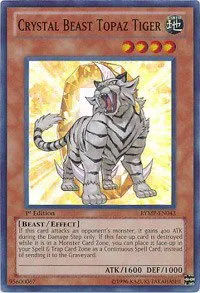 Crystal Beast Topaz Tiger - 1st Edition