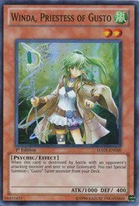 Winda, Priestess of Gusto - 1st Edition