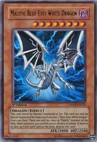 Malefic Blue-Eyes White Dragon - 1st Edition
