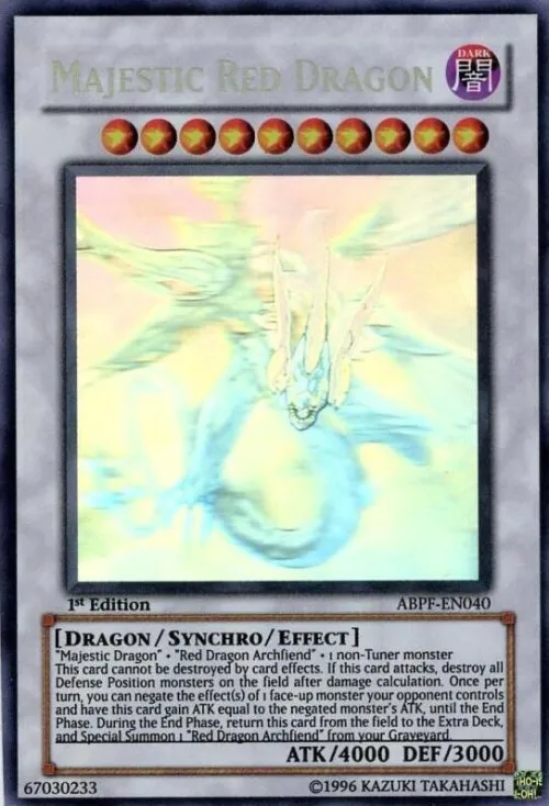 Majestic Red Dragon - Ghost Rare Unlimited