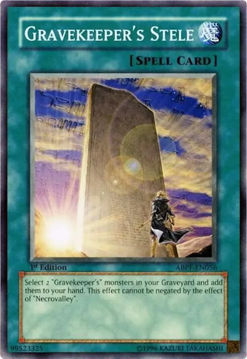 Gravekeeper's Stele - 1st Edition