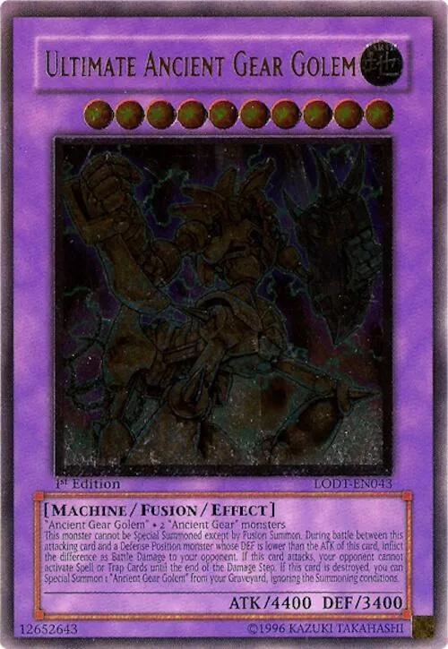 Ultimate Ancient Gear Golem - Utr First Edition