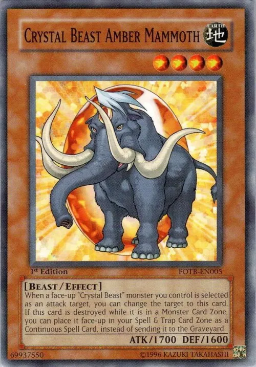 Crystal Beast Amber Mammoth - 1st Edition