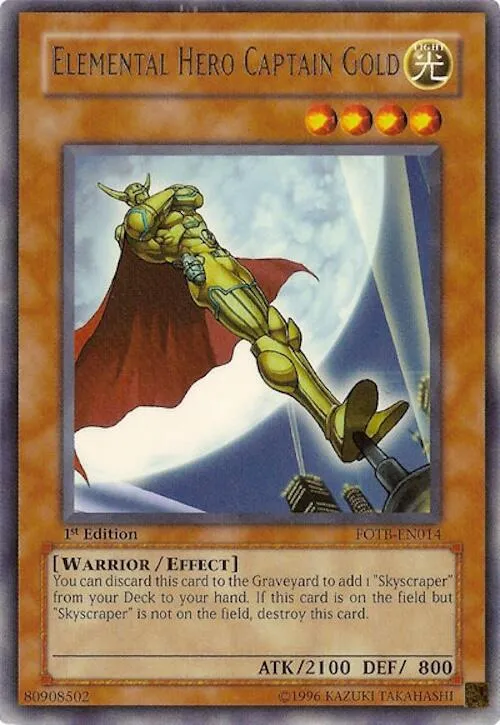 Elemental Hero Captain Gold - 1st Edition