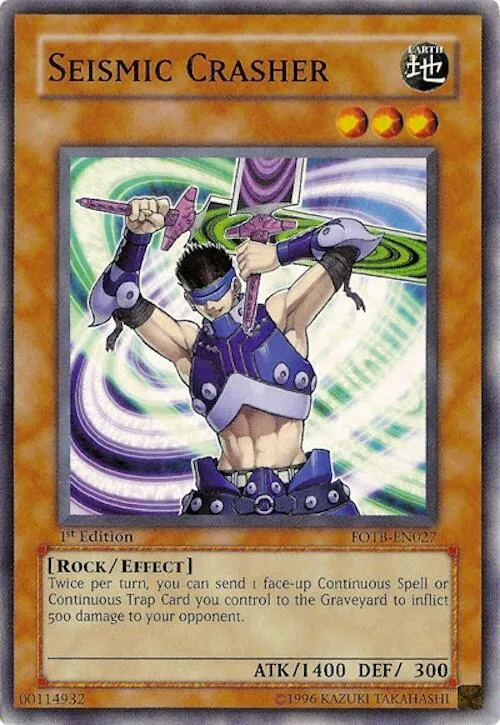 Seismic Crasher - 1st Edition