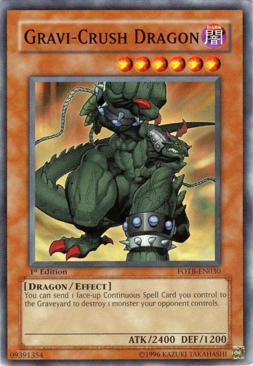 Gravi-Crush Dragon - 1st Edition