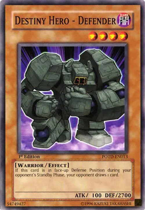 Destiny Hero - Defender - 1st Edition