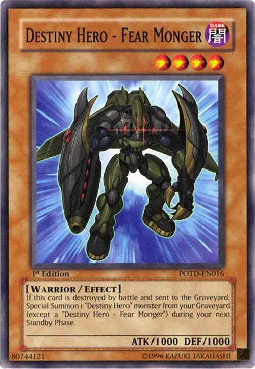 Destiny Hero - Fear Monger - 1st Edition