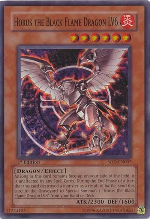 Horus the Black Flame Dragon LV6 - 1st Edition